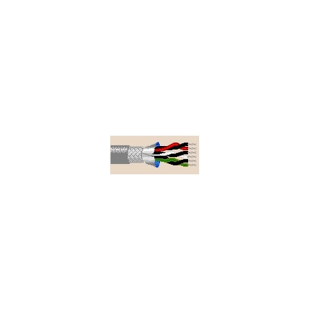 Belden Multi-Conductor Cable, AWM, 22 AWG, 6 C, Chrome, PVC, Stranded, 300V AC, Indoor, 1000 ft 8303 0601000